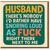Funny Rude Husband Card - There's Nobody I'd Rather Have Snoring Loud As F**k Right There Next To Me - Anniversary, Valentine's or Birthday Card for Husband from Wife - Adult Humour Greeting