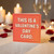 This Is A Valentine's Day Card - Funny Minimalist Valentine Card with Bold Typography, Humour for Him or Her - Blank Inside - A6 Greeting with Envelope