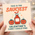 Funny Sauciest Valentine's Card - Ketchup Bottle and Tomatoes Pun - Cute Love Card for Partner, Boyfriend or Girlfriend