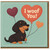 I Woof You Sausage Dog Heart Balloons Card - Cute Romantic Pun Anniversary & Valentine’s Day Greeting Card for Couples