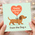Cute Valentine's Day Card From the Dog - Dachshund Heart Balloon Design - Love/Anniversary Card for Partner, Husband, Wife, Boyfriend or Girlfriend