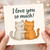 I Love You So Much Cute Cats Hugging Card - Romantic Love/Anniversary Card with Adorable Cat Couple Illustration - Sweet Relationship for Valentine’s Day or Just Because