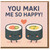 You Maki Me So Happy Sushi Card - Cute Pun Love/Anniversary Card for Girlfriend, Boyfriend, Wife or Husband - Kawaii Maki Rolls with Heart - Funny Valentine's