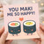 You Maki Me So Happy Sushi Card - Cute Pun Love/Anniversary Card for Girlfriend, Boyfriend, Wife or Husband - Kawaii Maki Rolls with Heart - Funny Valentine's