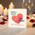 Small Willy Big Heart Funny Rude Valentine's Day Card - Cheeky Love Card with Heart and Horse Illustration