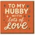 To My Hubby With Lots of Love Card - Romantic Husband Greeting Card for Him - Anniversary or Valentine’s Day - Cute Hearts Design