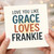 Love You Like Grace Loves Frankie Card - Cute Love & Anniversary Card for Partner or Best Friend, Typographic Friendship Romance