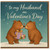 Valentine's Day Card for Husband - Cute Bear Couple Illustration with Gift and Heart - Romantic Card for Him from Wife or Partner
