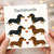Cute Dachshunds Hearts Greeting Card for Dog Lovers - Sausage Dog Illustration - Love/Anniversary Card, Blank Inside