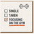 Focusing on the Gym Funny Card - Single, Taken, Focusing on the Gym Checklist with Dumbbell - Humorous Blank Greeting Card for Lovers, Birthday or Valentine’s