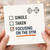 Focusing on the Gym Funny Card - Single, Taken, Focusing on the Gym Checklist with Dumbbell - Humorous Blank Greeting Card for Lovers, Birthday or Valentine’s