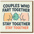 Couples Who Fart Together Stay Together Funny Rude Anniversary Card for Partner, Boyfriend or Girlfriend - Humorous Couples Love Card, Fart Joke, Valentine’s Day