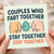 Couples Who Fart Together Stay Together Funny Rude Anniversary Card for Partner, Boyfriend or Girlfriend - Humorous Couples Love Card, Fart Joke, Valentine’s Day