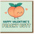 Funny Valentine’s Day Card - Happy Valentine’s Peachy Butt - Cute Peach Illustration, Cheeky Love Card for Partner, Boyfriend or Girlfriend