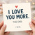 I Love You More The End I Win - Funny Love/Anniversary Card, Romantic Valentine’s Card for Partner, Boyfriend, Girlfriend, Husband or Wife - Cute Minimal Heart Design
