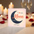 I Love You to the Moon and Back Card - Romantic Love/Anniversary Greeting Card for Partner, Husband, Wife, Boyfriend or Girlfriend - Cute Crescent Moon Design