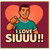 I Love Siuuu Funny Football Fan Greeting Card - Love/Anniversary Card for Partner, Boyfriend or Girlfriend, Cute Football Lover Valentine's