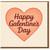 Happy Galentine's Day Card - Cute Heart Design Friendship Card for Best Friend or Bestie