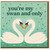 You're My Swan and Only Card - Cute Pun Love/Anniversary Card with Two Swans, Romantic Valentine’s for Partner, Husband, Wife, Boyfriend or Girlfriend