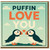 Puffin Love You Card - Cute Pun Love/Anniversary Card with Two Puffins, Romantic Valentine's Day for Partner, Boyfriend, Girlfriend, Husband or Wife