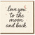Love You to the Moon and Back Greeting Card - Romantic Love/Anniversary Card - Minimal Moon and Stars Design - Blank Inside - For Partner, Husband, Wife, Boyfriend or Girlfriend