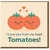 I Love You From My Head Tomatoes Pun Card - Cute Tomato Couple Love/Anniversary Valentine’s Day Card for Partner, Boyfriend, Girlfriend, Husband or Wife - Funny Romantic Food Pun