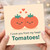 I Love You From My Head Tomatoes Pun Card - Cute Tomato Couple Love/Anniversary Valentine’s Day Card for Partner, Boyfriend, Girlfriend, Husband or Wife - Funny Romantic Food Pun