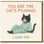You Are The Cat's Pyjamas I Love You Card - Cute Cat in Pyjamas - Funny Romantic Love/Anniversary Greeting for Partner, Boyfriend or Girlfriend - Valentine's Day Card with Envelope