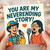 You Are My Neverending Story Card - Cute Love Anniversary Card with Singing Illustration, Romantic for Partner, Boyfriend, Girlfriend, Husband or Wife, Blank Inside