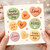 Valentine's Day Card - Cute Hearts Illustration with Love You & XOXO - Romantic Card for Husband Wife Boyfriend Girlfriend - Blank Inside