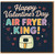 Funny Valentine's Day Card for Him - Air Fryer King - Foodie Cooking Pun for Boyfriend, Husband or Partner - Cute Hearts Design