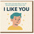 I Like You Funny Love Card - 'And Then I Go and Spoil It All by Saying Something Stupid Like You' - Cute Romantic Greeting for Partner, Boyfriend or Girlfriend - Blank Inside