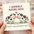Cute Cow Pun Valentine's Day Card - I Udderly Adore Moo - Funny Romantic Love Card for Partner, Boyfriend, Girlfriend, Husband or Wife