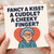 Funny Rude Love Card - Fancy a Kiss? A Cuddle? A Cheeky Finger? - Adult Humour Valentine’s or Anniversary Card - Blank Inside