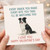 Funny Dog Valentine’s Day Card - Every Snack You Make, Every Bite You Take - I Love - Cute Border Collie Design - Humorous Love Card for Him or Her