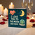 I Love You to the Moon and Back Card - Cute Space Design with Heart, Moon and Alien - Romantic Love/Anniversary or Valentine’s Day Card