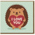 Cute Hedgehog I Love You Card - Sweet Animal Love/Anniversary Card for Partner, Boyfriend, Girlfriend, Husband or Wife - Romantic Heart Design - Blank Inside