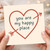 You Are My Happy Place Card - Heart and Arrow Love Card for Anniversary, Valentine’s Day or Just Because - Romantic Greeting for Partner, Boyfriend, Girlfriend, Husband or Wife