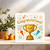 Congratulations Trophy Cup Card - Cute Confetti Celebration, 145mm x 145mm, Includes Kraft Envelope