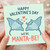 Cute Manta Ray Pun Valentine's Day Card - We're Manta-Be - Funny Sea Life Love Card for Partner, Boyfriend or Girlfriend