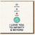 I Love You To Infinity & Beyond Card - Cute Space Planets Illustration - Love/Anniversary or Valentine’s Day Card for Partner - Blank Inside