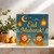 Eid Mubarak Greeting Card 145mm x 145mm - Cute Kids, Moon and Lanterns Islamic Celebration Square Card, Includes Kraft Envelope