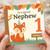 Nephew 1st Birthday Card, Cute Woodland Fox Birthday Card