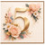 5th Birthday Card, Gold Floral Number 5 Card