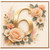 6th Birthday Card, Gold Floral Number 6 Card