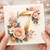 7th Birthday Card, Gold Number 7 Floral Card