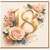 18th Birthday Card, Floral Gold Number 18 Card