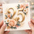 25th Birthday Card, Elegant Floral 25th Birthday Card