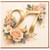 27th Birthday Card, Elegant Floral Gold Number 27 Card