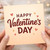 Happy Valentine's Day Card - Cute Hearts Design - Romantic Greeting Card for Husband, Wife, Boyfriend, Girlfriend or Partner